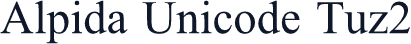 Alpida Unicode Tuz2