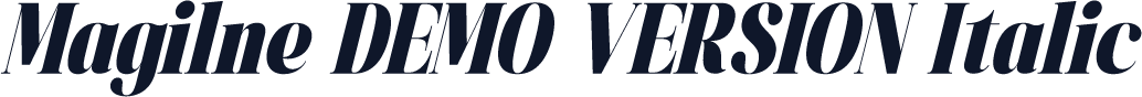 Magilne DEMO VERSION Italic