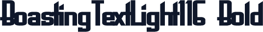BoastingTextLight116 Bold