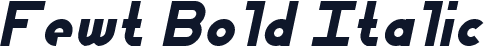 Fewt Bold Italic