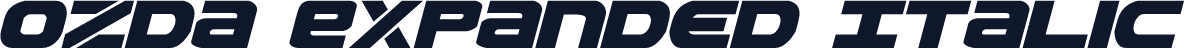 Ozda Expanded Italic