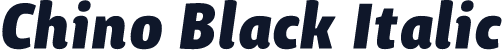 Chino Black Italic