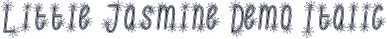 Little Jasmine Demo Italic