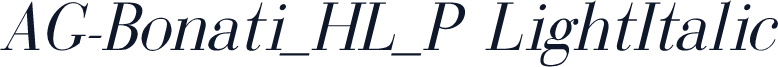 AG-Bonati_HL_P LightItalic