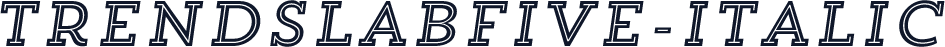 TrendSlabFive-Italic