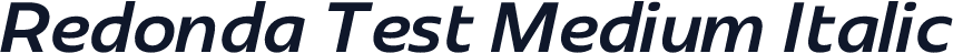 Redonda Test Medium Italic
