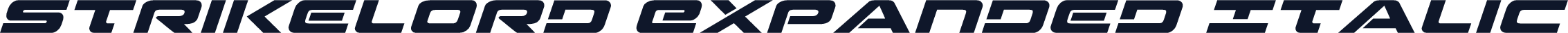 Strikelord Expanded Italic