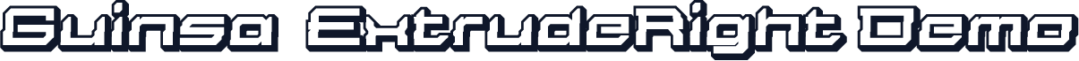 Guinsa-ExtrudeRight Demo