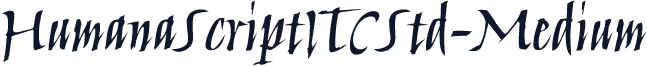 HumanaScriptITCStd-Medium