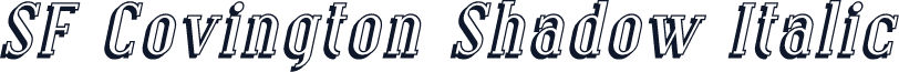SF Covington Shadow Italic