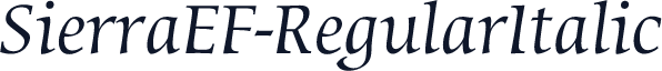 SierraEF-RegularItalic