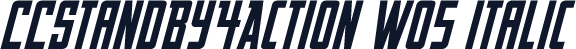 CCStandBy4Action W05 Italic
