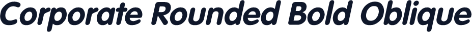 Corporate Rounded Bold Oblique
