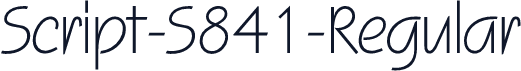 Script-S841-Regular