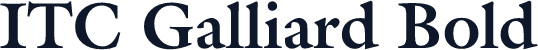ITC Galliard Bold