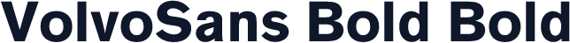 VolvoSans Bold Bold