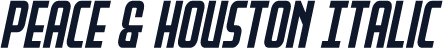 Peace & Houston Italic