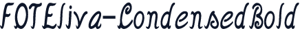 FOTEliva-CondensedBold