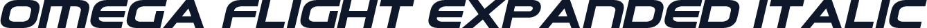 Omega Flight Expanded Italic