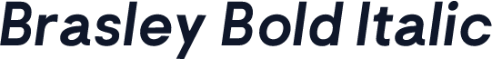 Brasley Bold Italic