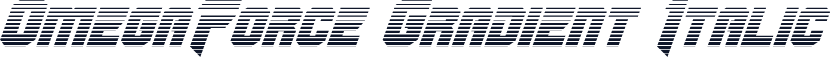 OmegaForce Gradient Italic
