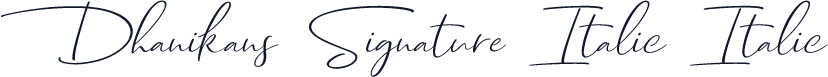 Dhanikans Signature Italic Italic