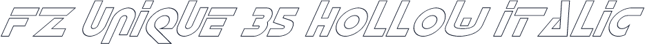 FZ UNIQUE 35 HOLLOW ITALIC