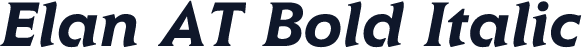 Elan AT Bold Italic