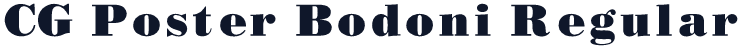 CG Poster Bodoni Regular