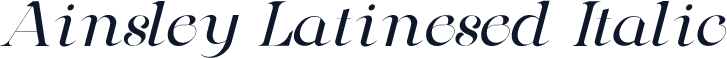Ainsley Latinesed Italic