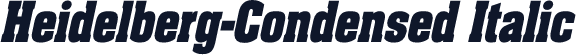 Heidelberg-Condensed Italic