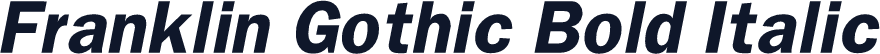 Franklin Gothic Bold Italic