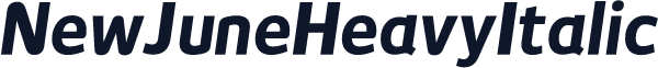 NewJuneHeavyItalic