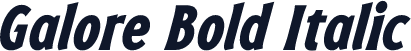Galore Bold Italic