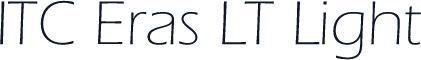 ITC Eras LT Light