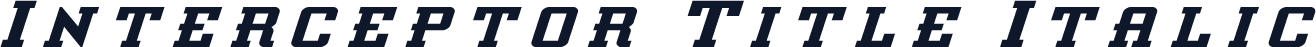Interceptor Title Italic