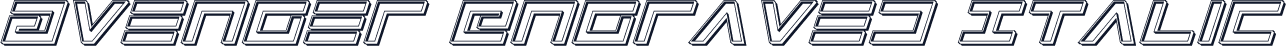 Avenger Engraved Italic