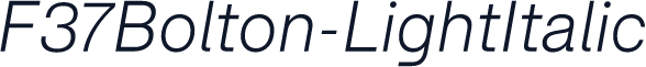 F37Bolton-LightItalic