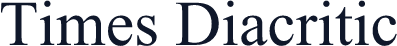 Times Diacritic