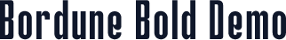 Bordune Bold Demo