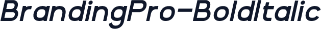 BrandingPro-BoldItalic