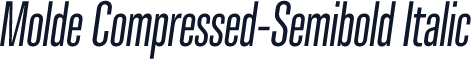 Molde Compressed-Semibold Italic