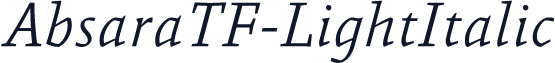 AbsaraTF-LightItalic