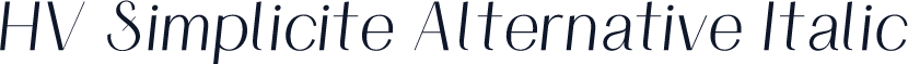 HV Simplicite Alternative Italic