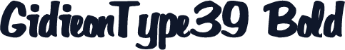 GidieonType39 Bold
