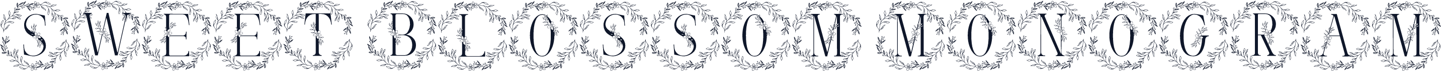 Sweet Blossom Monogram