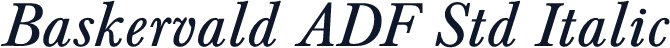 Baskervald ADF Std Italic