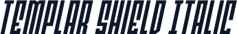 Templar Shield Italic