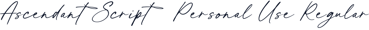 Ascendant Script - Personal Use Regular