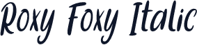 Roxy Foxy Italic
